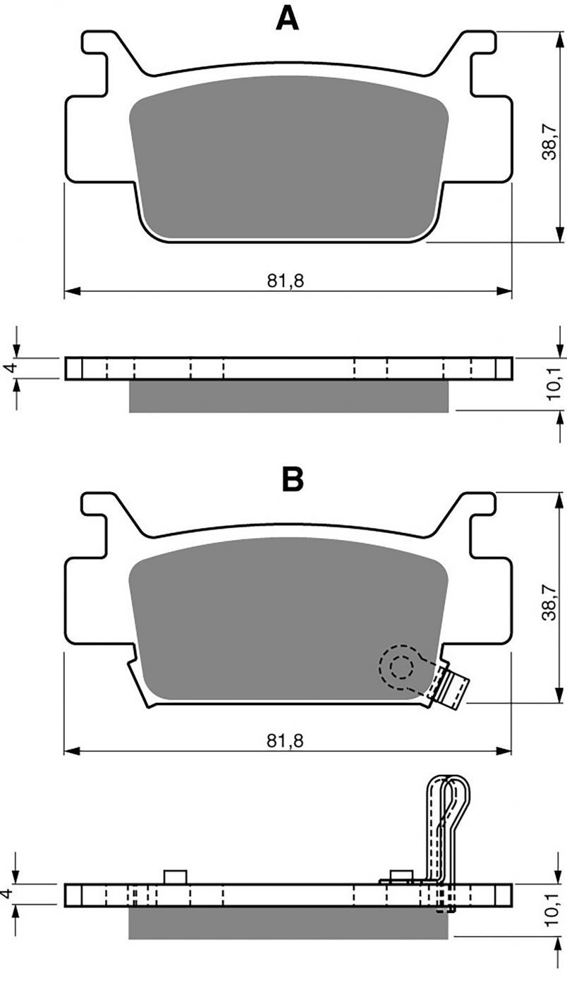 Goldfren Ad Brake Pads - 700240GA image