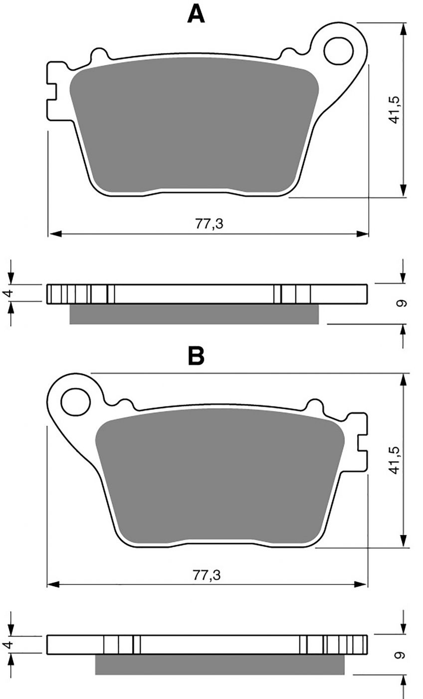 Goldfren Ad Brake Pads - 700242GA image