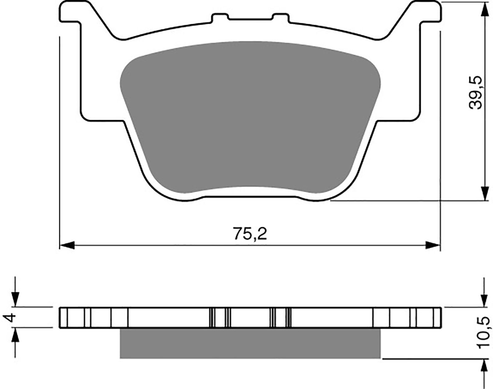 Goldfren Ad Brake Pads - 700243GA image