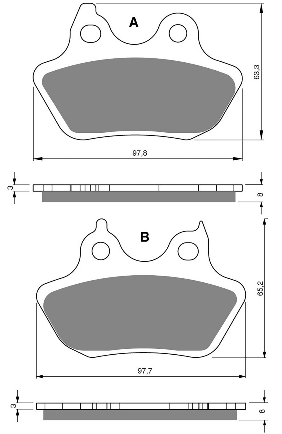 Goldfren Ad Brake Pads - 700244GA image