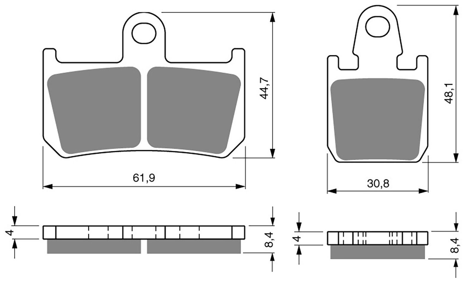 Goldfren Ad Brake Pads - 700246GA image