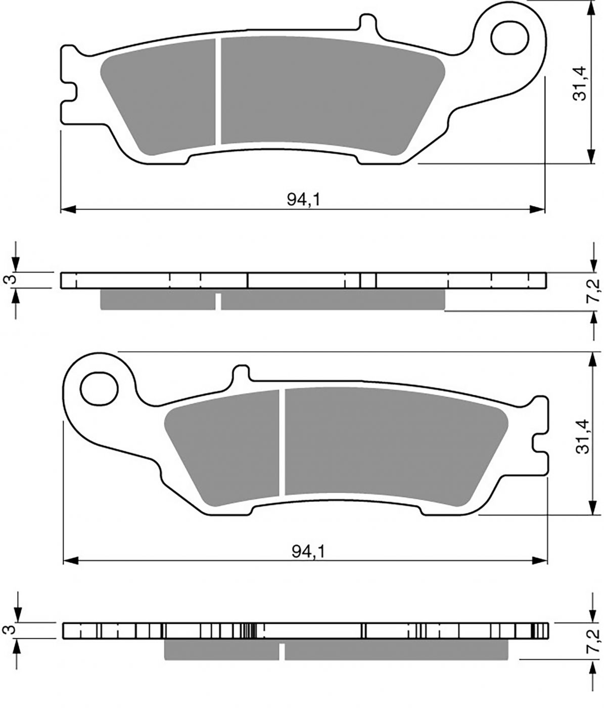 Goldfren Ad Brake Pads - 700248GA image