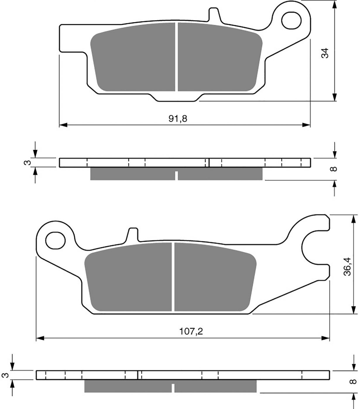 Goldfren Ad Brake Pads - 700252GA image