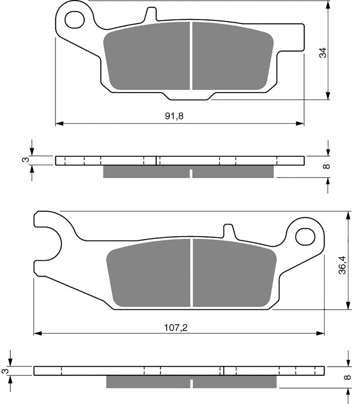 Goldfren Ad Brake Pads - 700253GA image