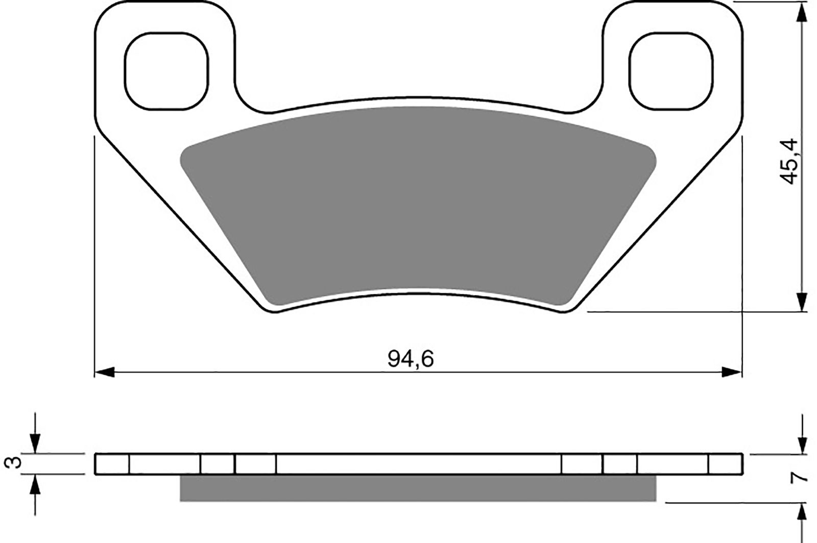 Goldfren Ad Brake Pads - 700254GA image