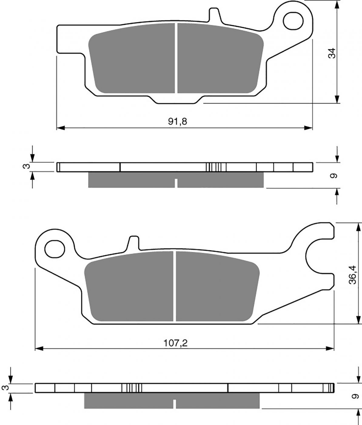 Goldfren Ad Brake Pads - 700255GA image