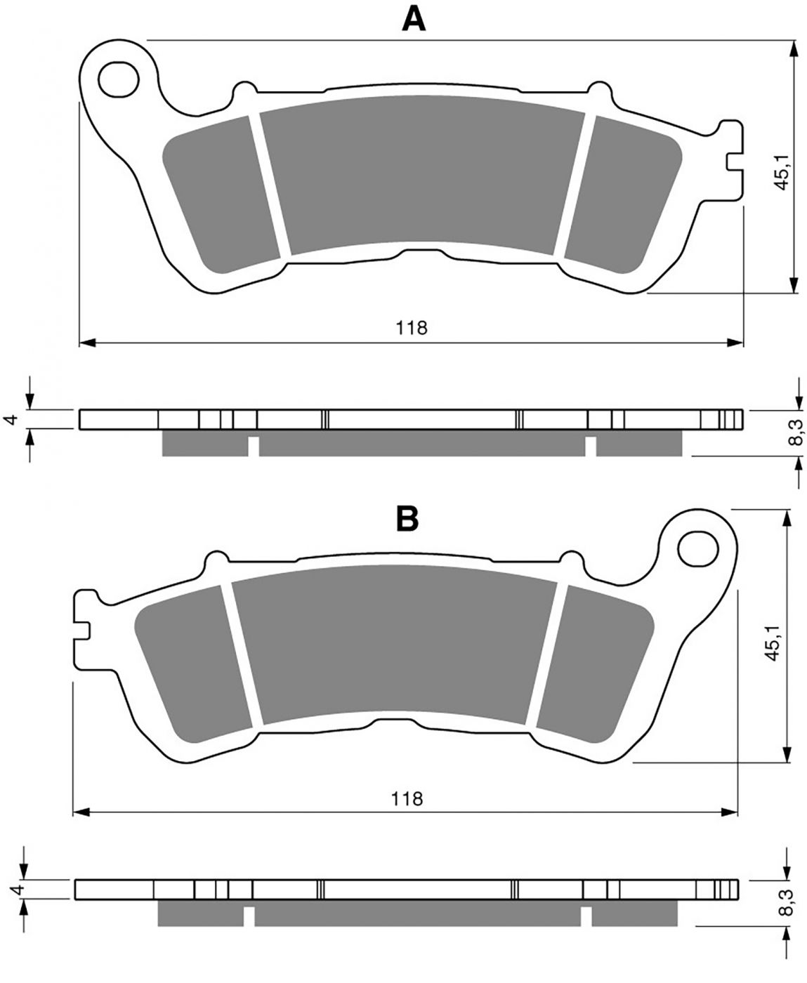 Goldfren Ad Brake Pads - 700257GA image