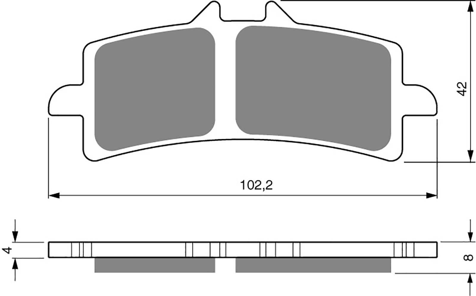 Goldfren Ad Brake Pads - 700258GA image