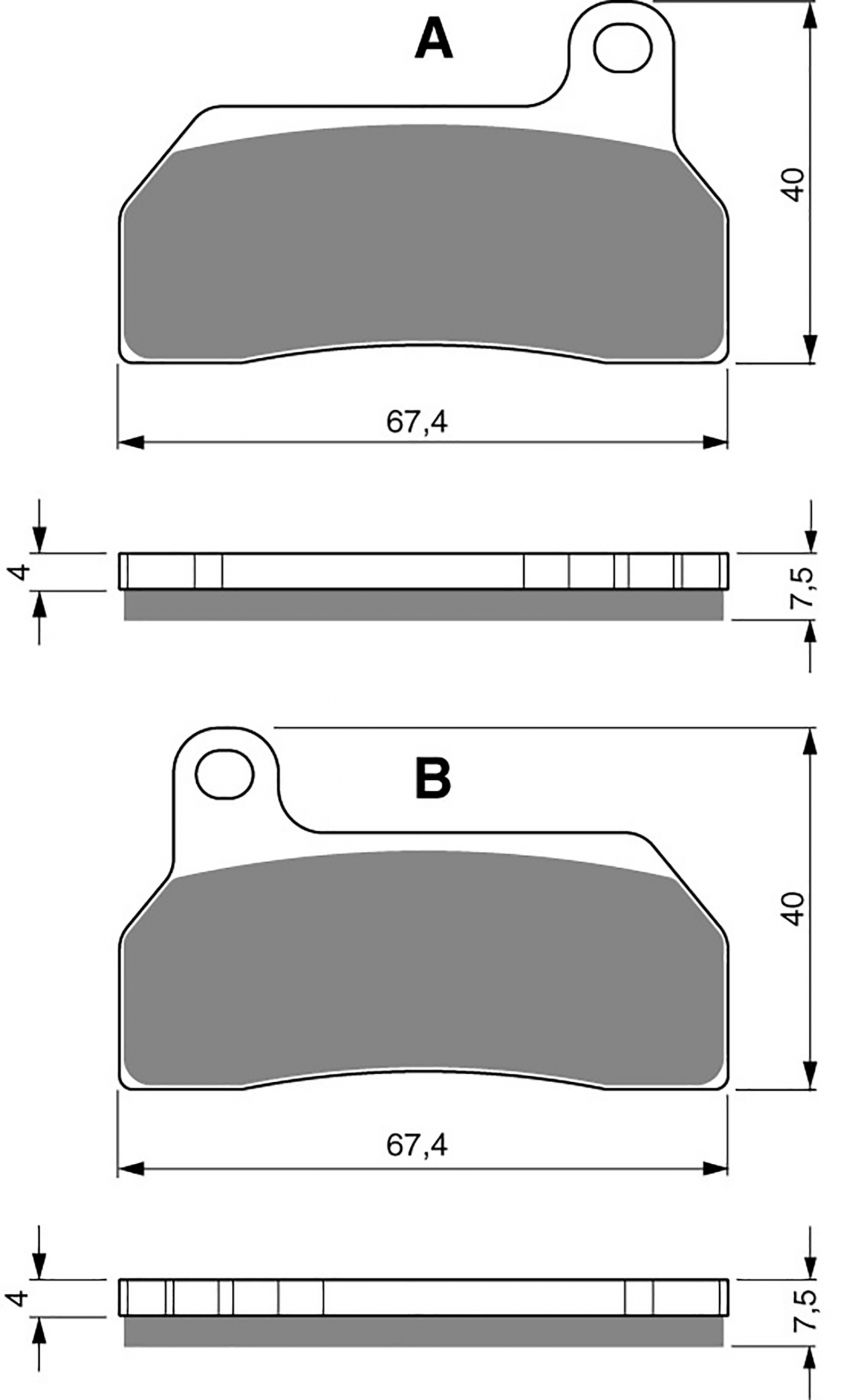 Goldfren Ad Brake Pads - 700259GA image