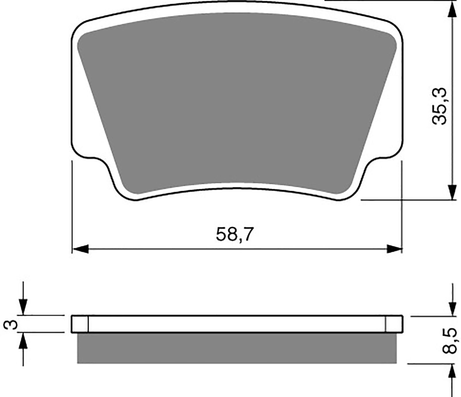 Goldfren Ad Brake Pads - 700260GA image