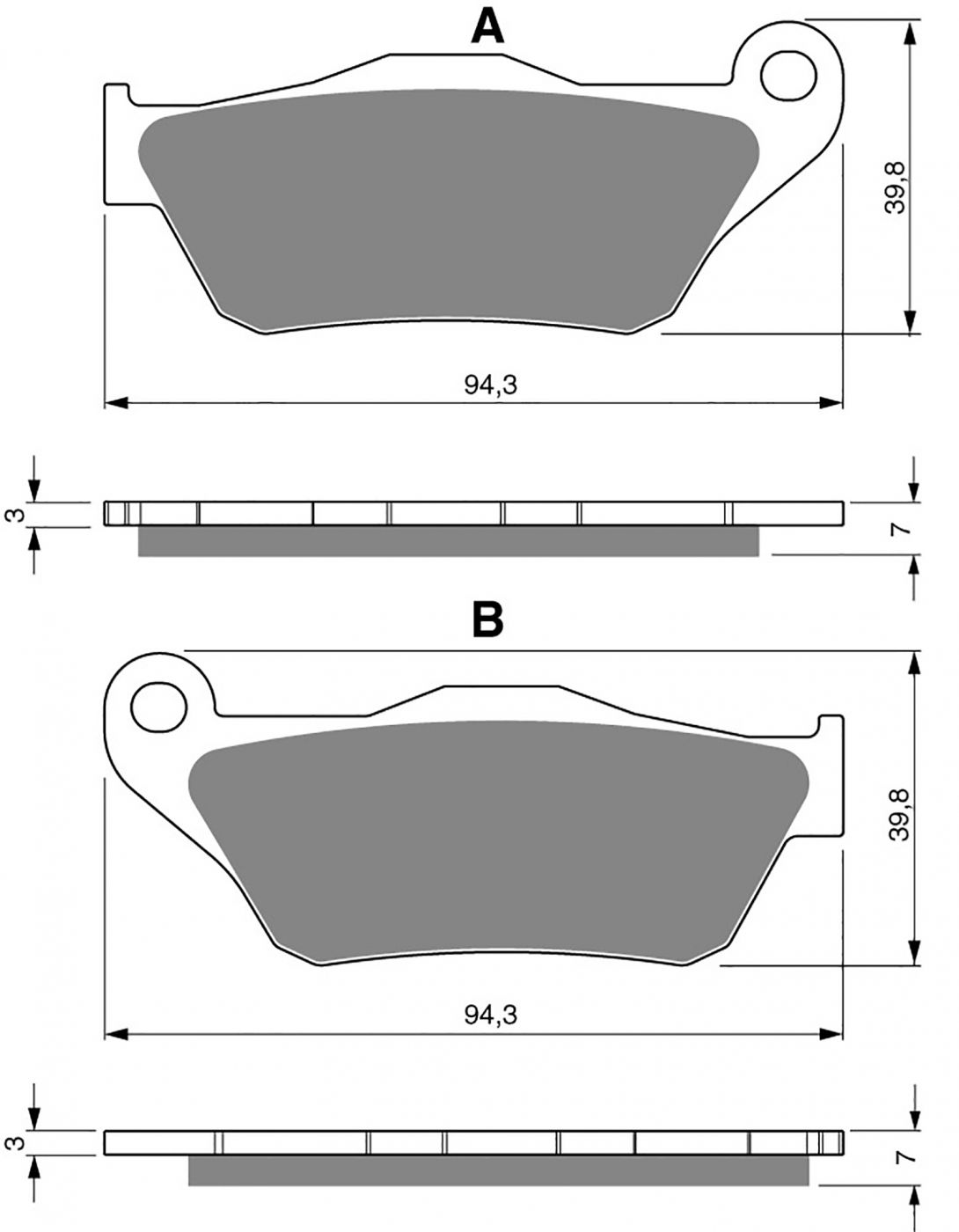 Goldfren Ad Brake Pads - 700262GA image