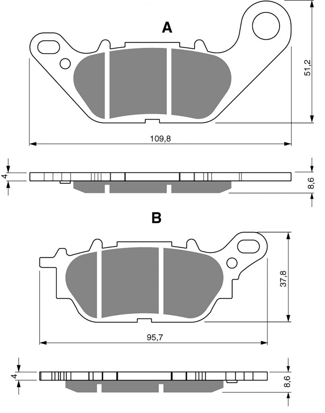 Goldfren Ad Brake Pads - 700264GA image