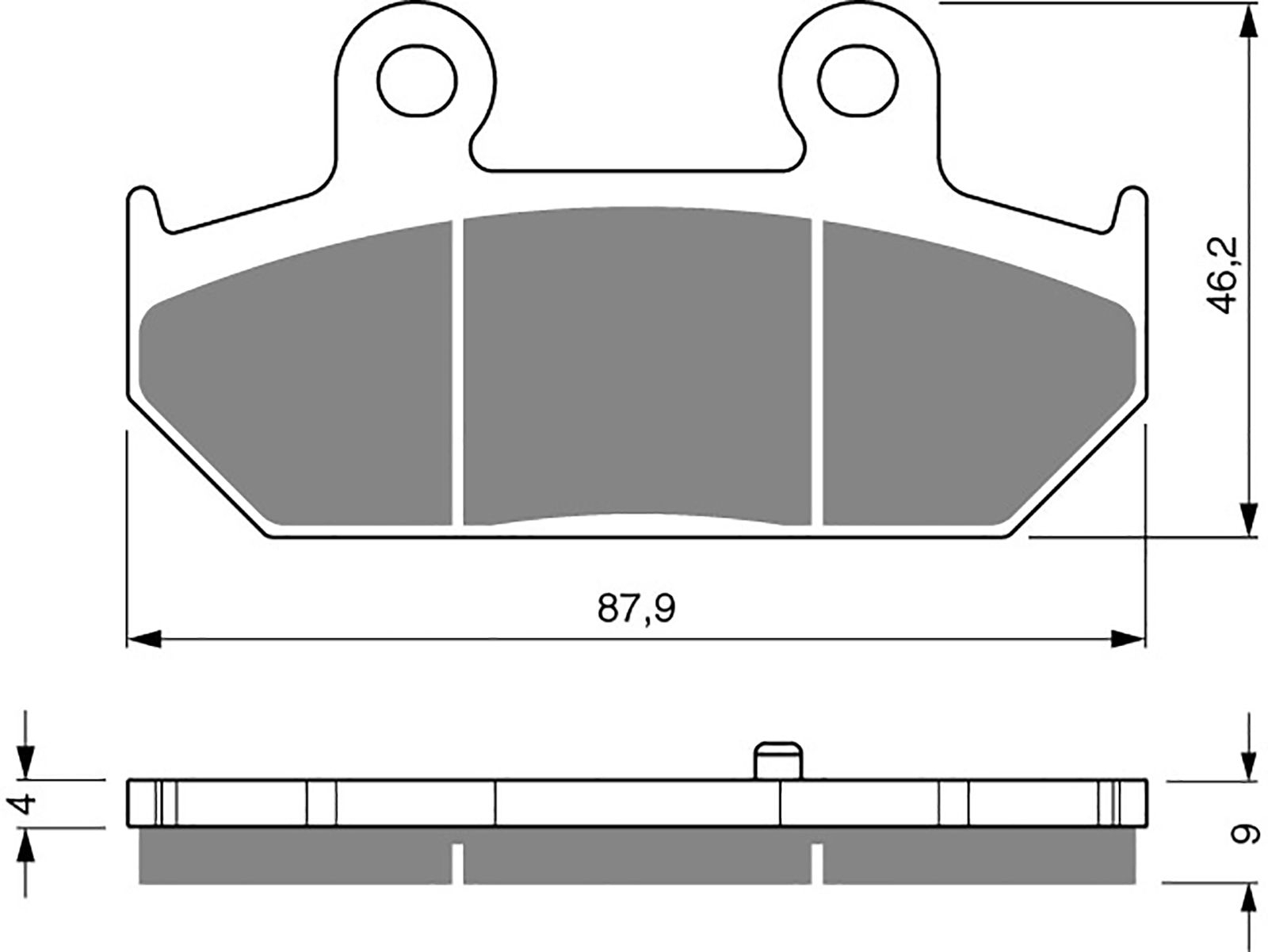 Goldfren Ad Brake Pads - 700265GA image