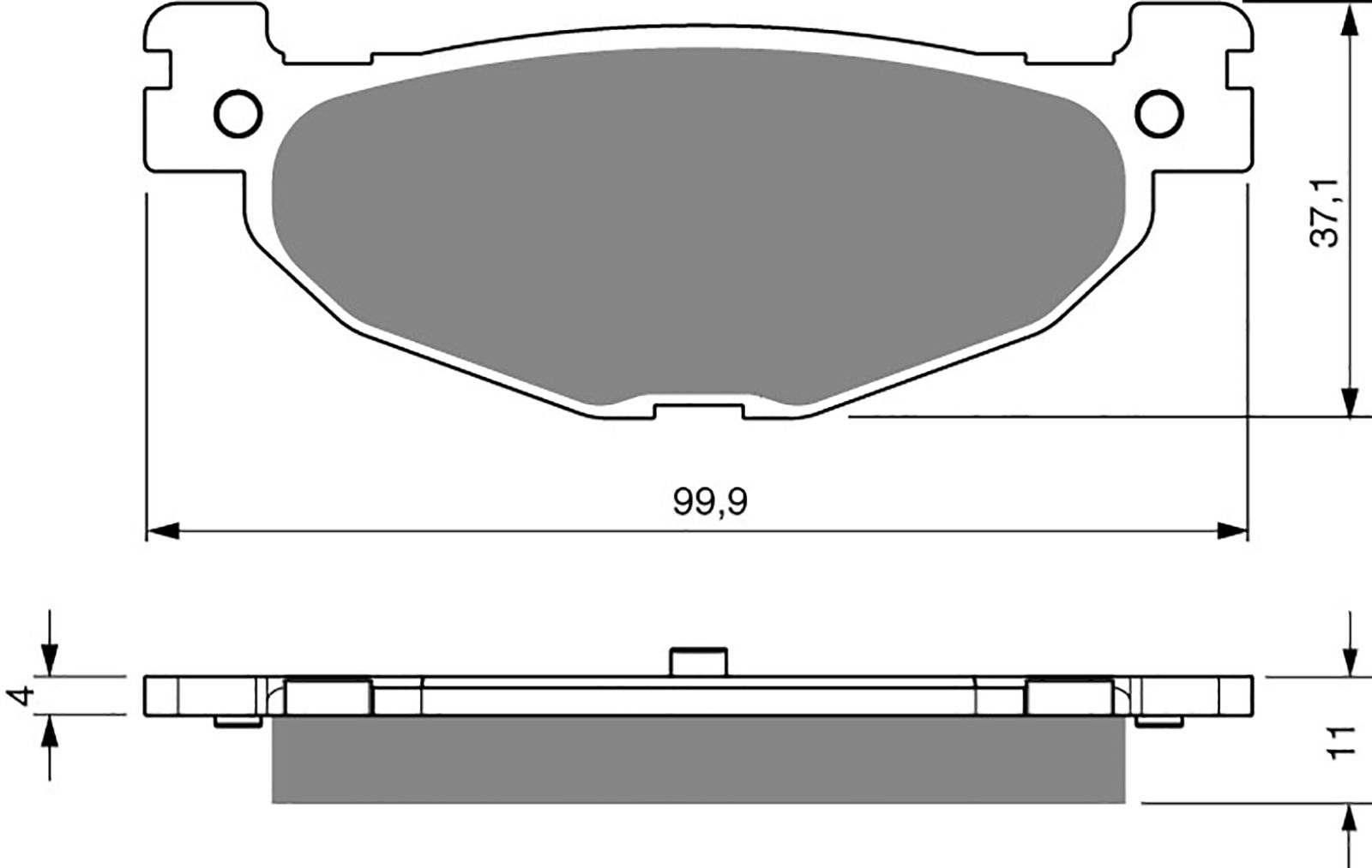 Goldfren Ad Brake Pads - 700268GA image