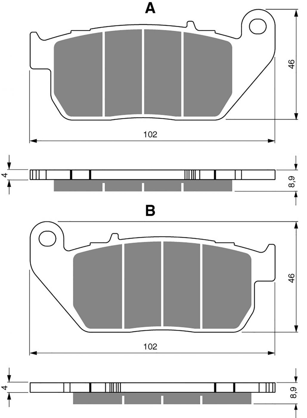 Goldfren Ad Brake Pads - 700272GA image