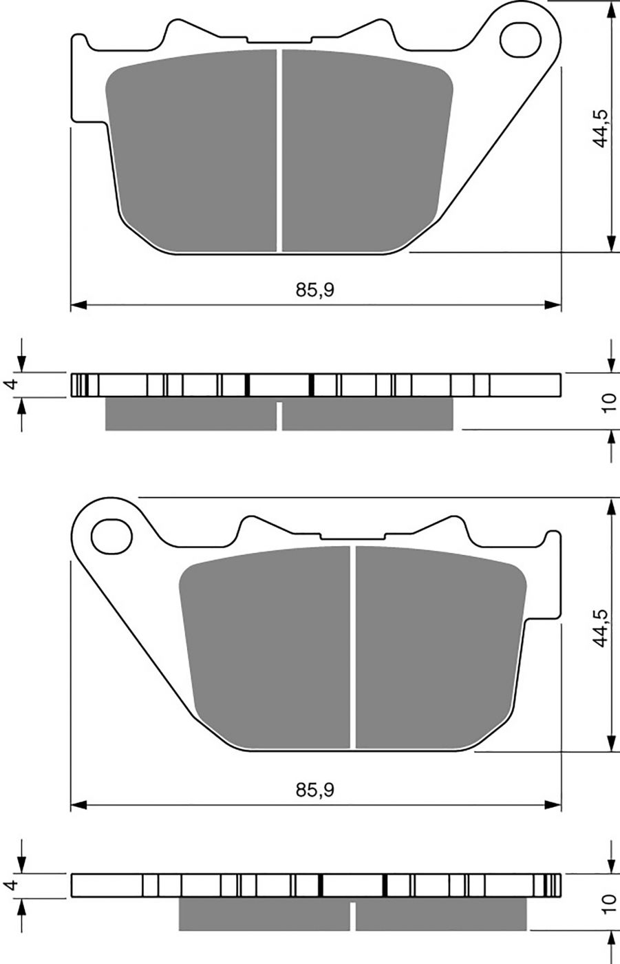 Goldfren Ad Brake Pads - 700274GA image