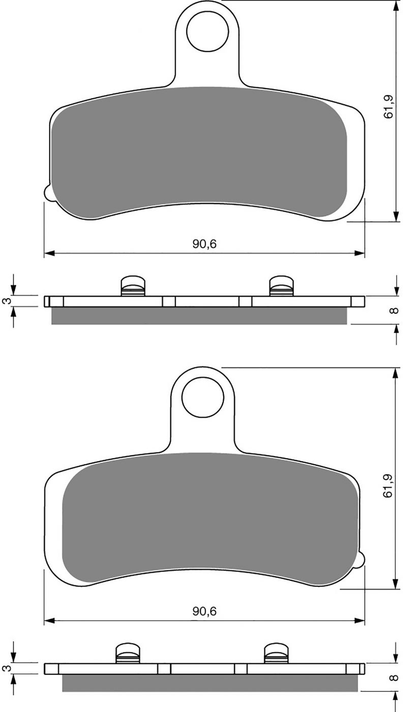 Goldfren Ad Brake Pads - 700275GA image