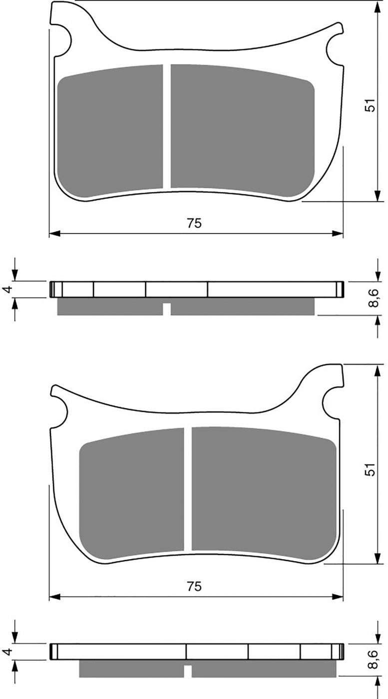 Goldfren Ad Brake Pads - 700276GA image