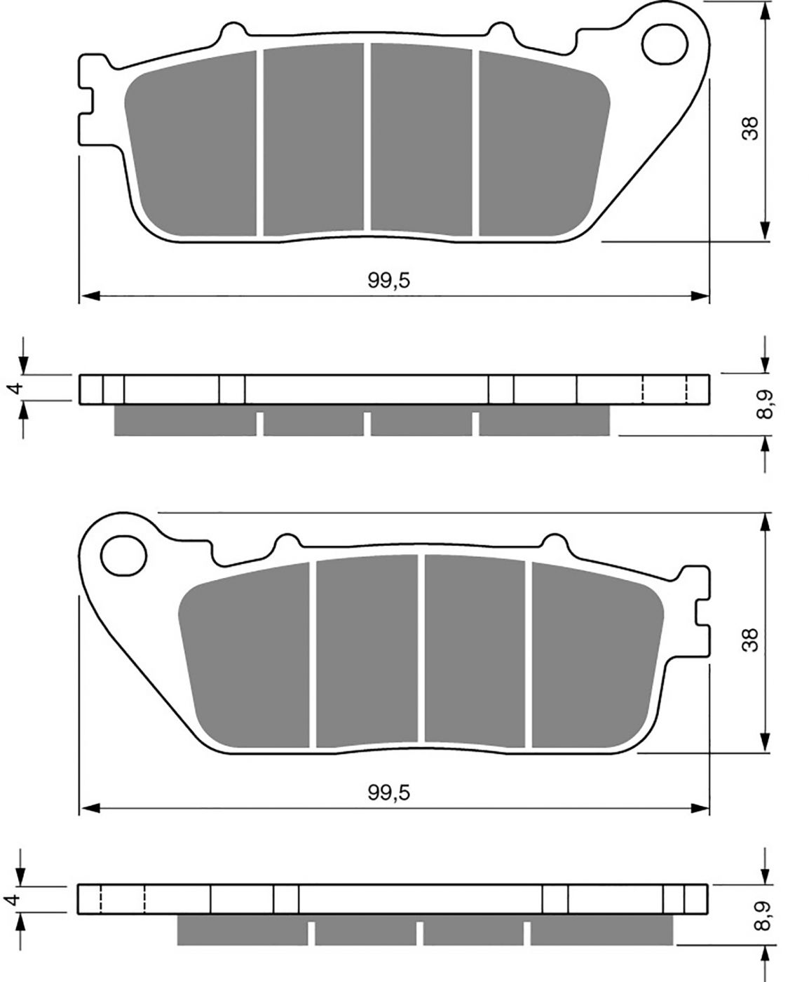 Goldfren Ad Brake Pads - 700277GA image