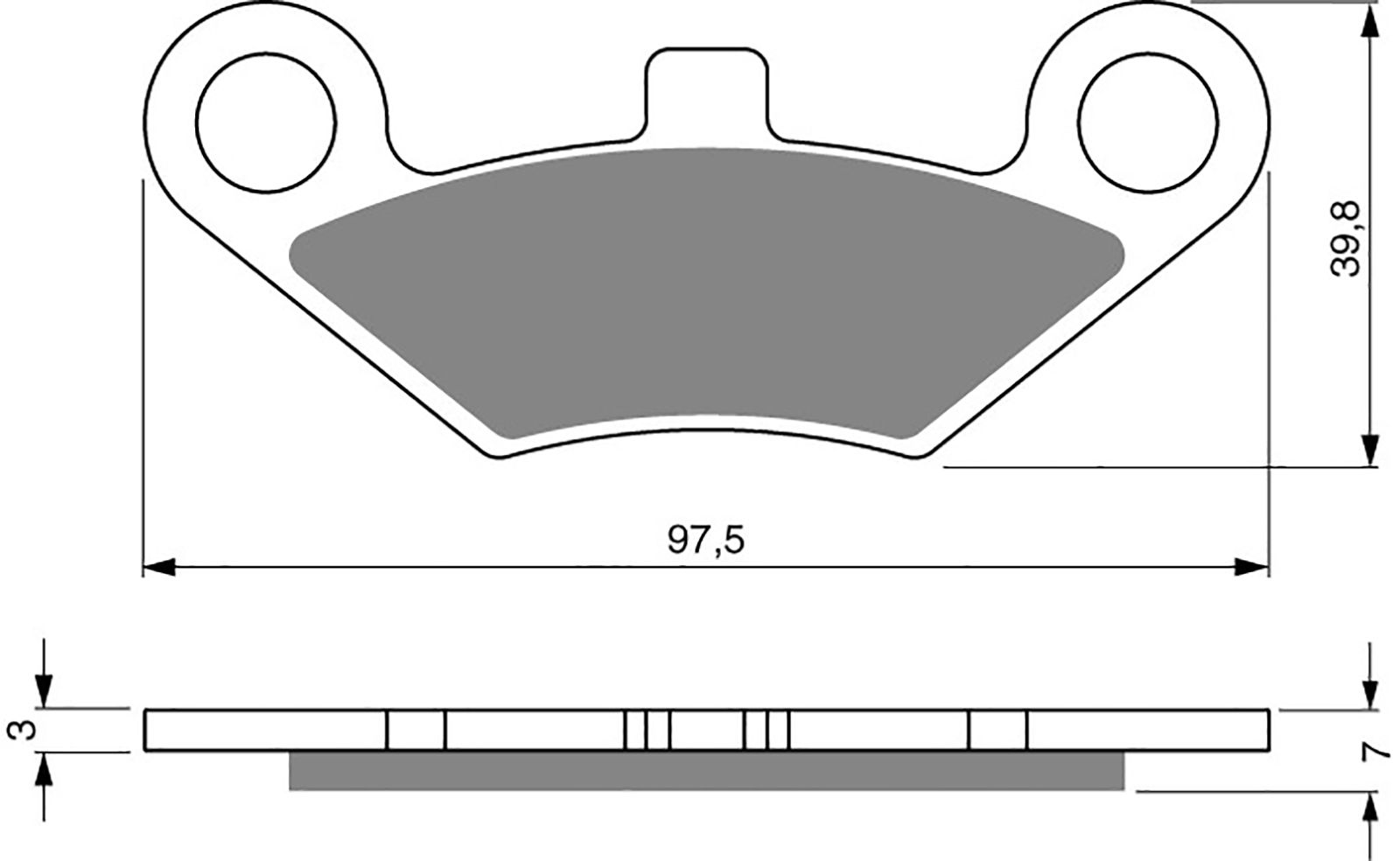 Goldfren Ad Brake Pads - 700284GA image