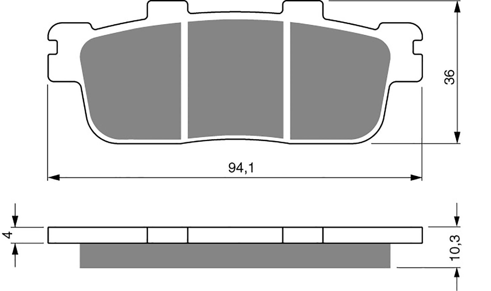 Goldfren Ad Brake Pads - 700286GA image