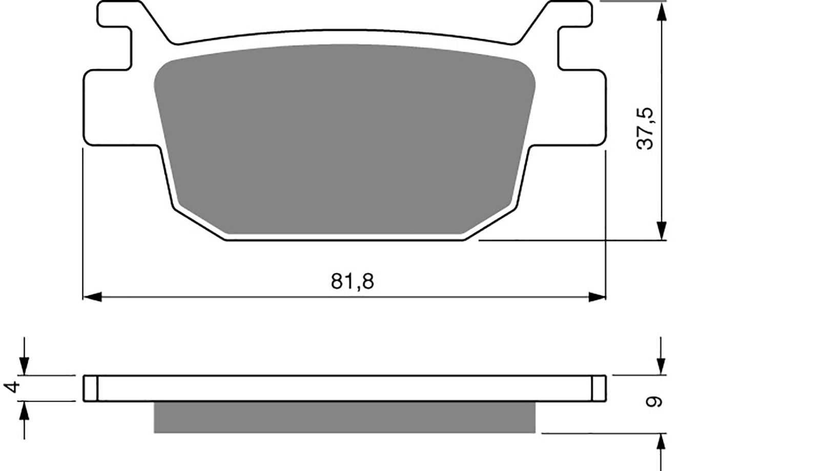 Goldfren Ad Brake Pads - 700287GA image