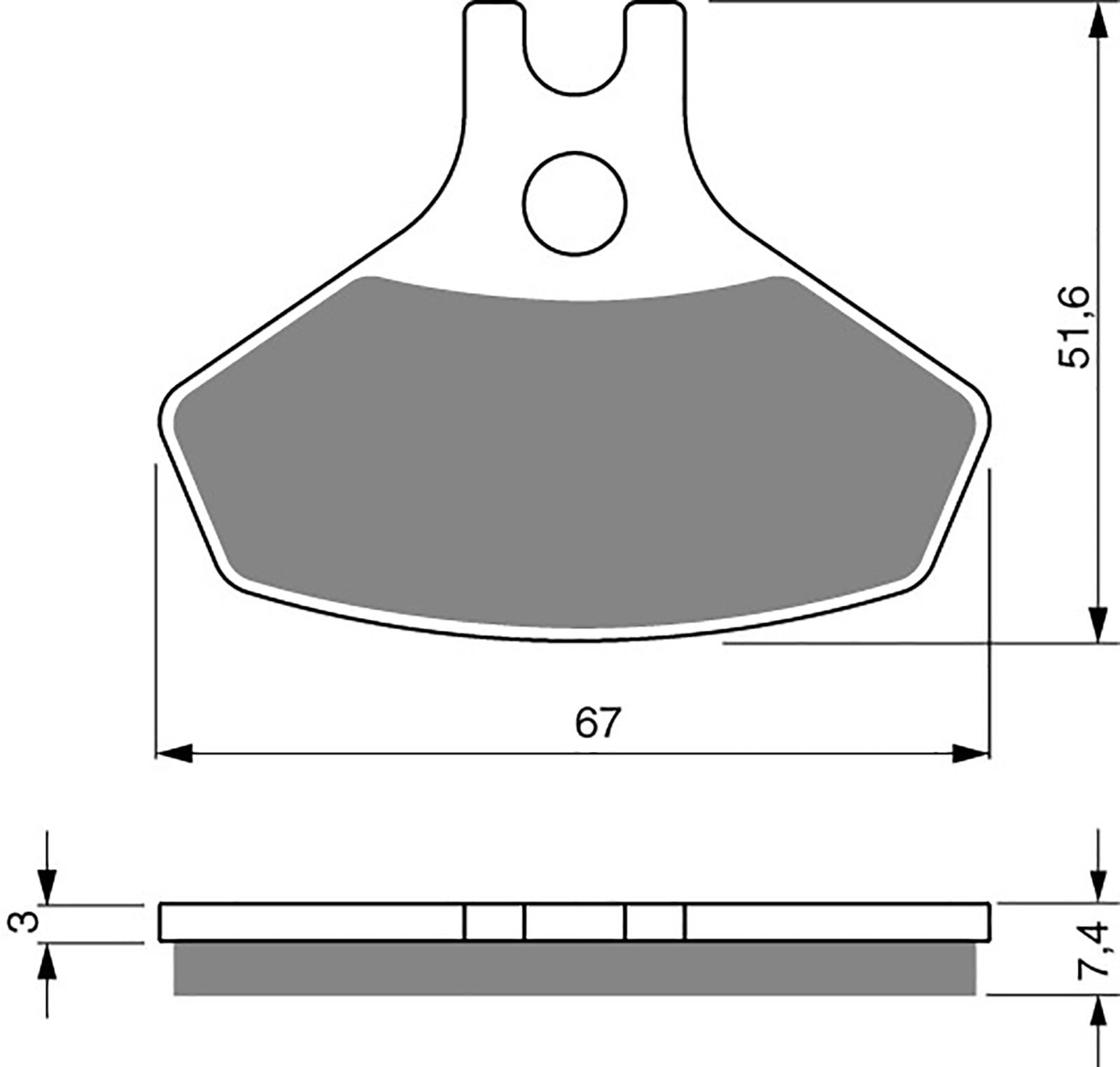 Goldfren Ad Brake Pads - 700291GA image