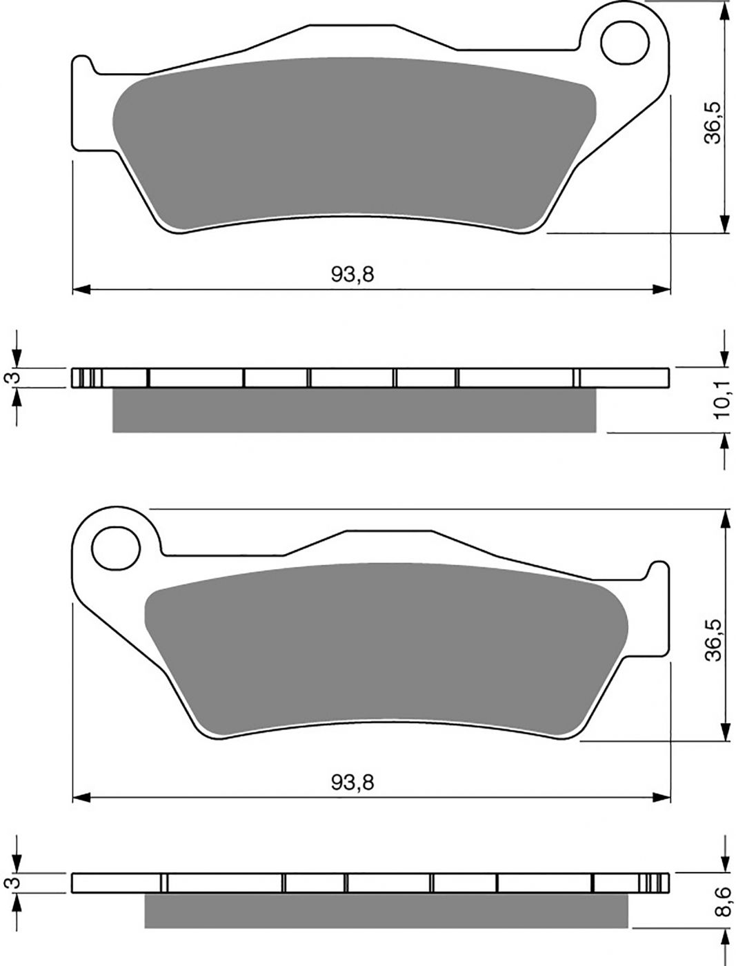 Goldfren Ad Brake Pads - 700292GA image