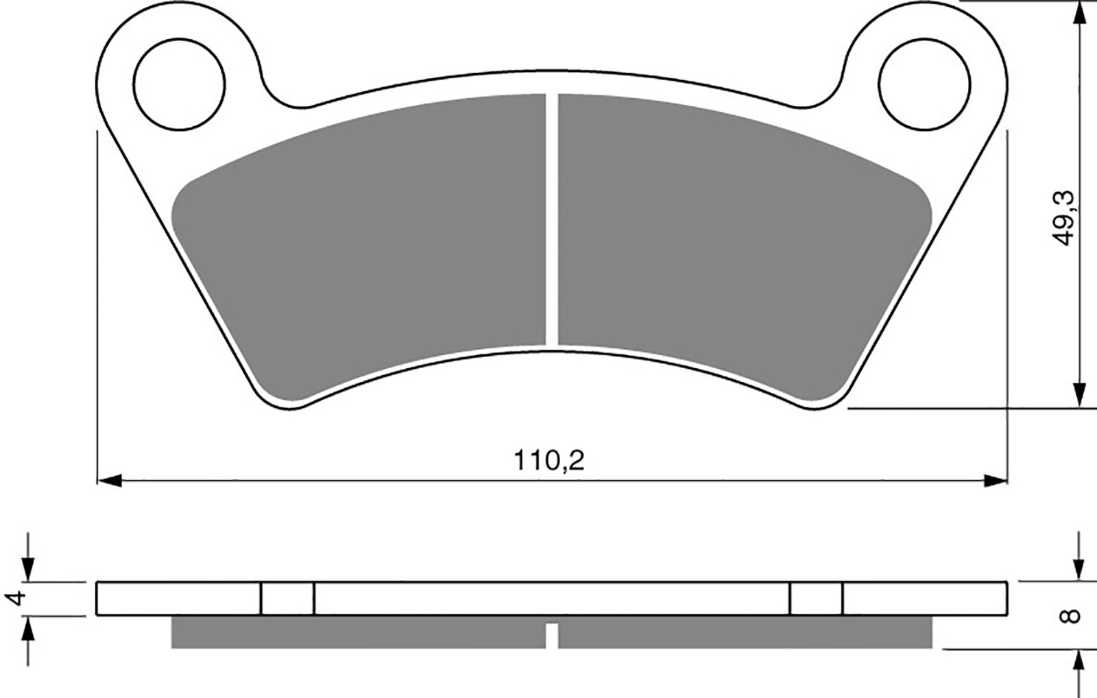 Goldfren S33 Brake Pads - 700294GS image