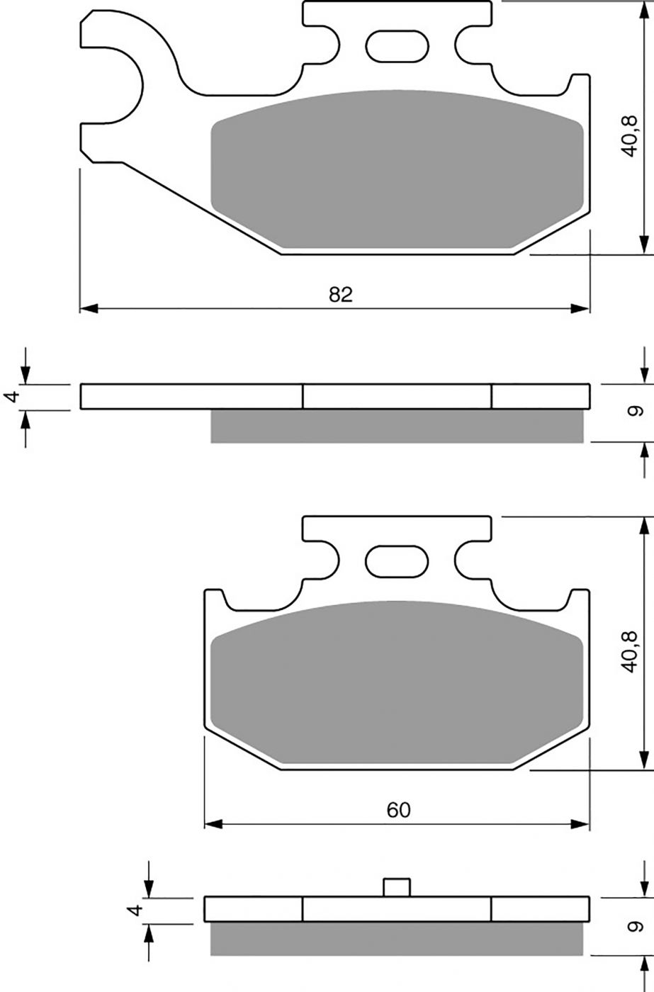 Goldfren Ad Brake Pads - 700295GA image