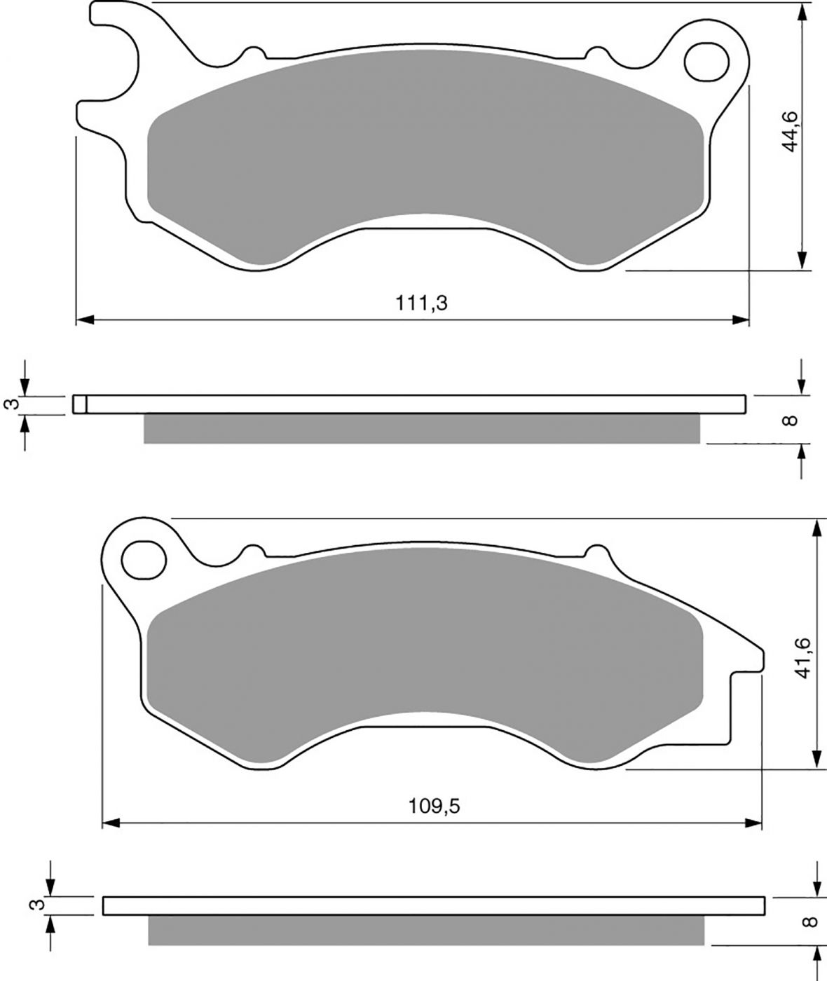 Goldfren Ad Brake Pads - 700299GA image