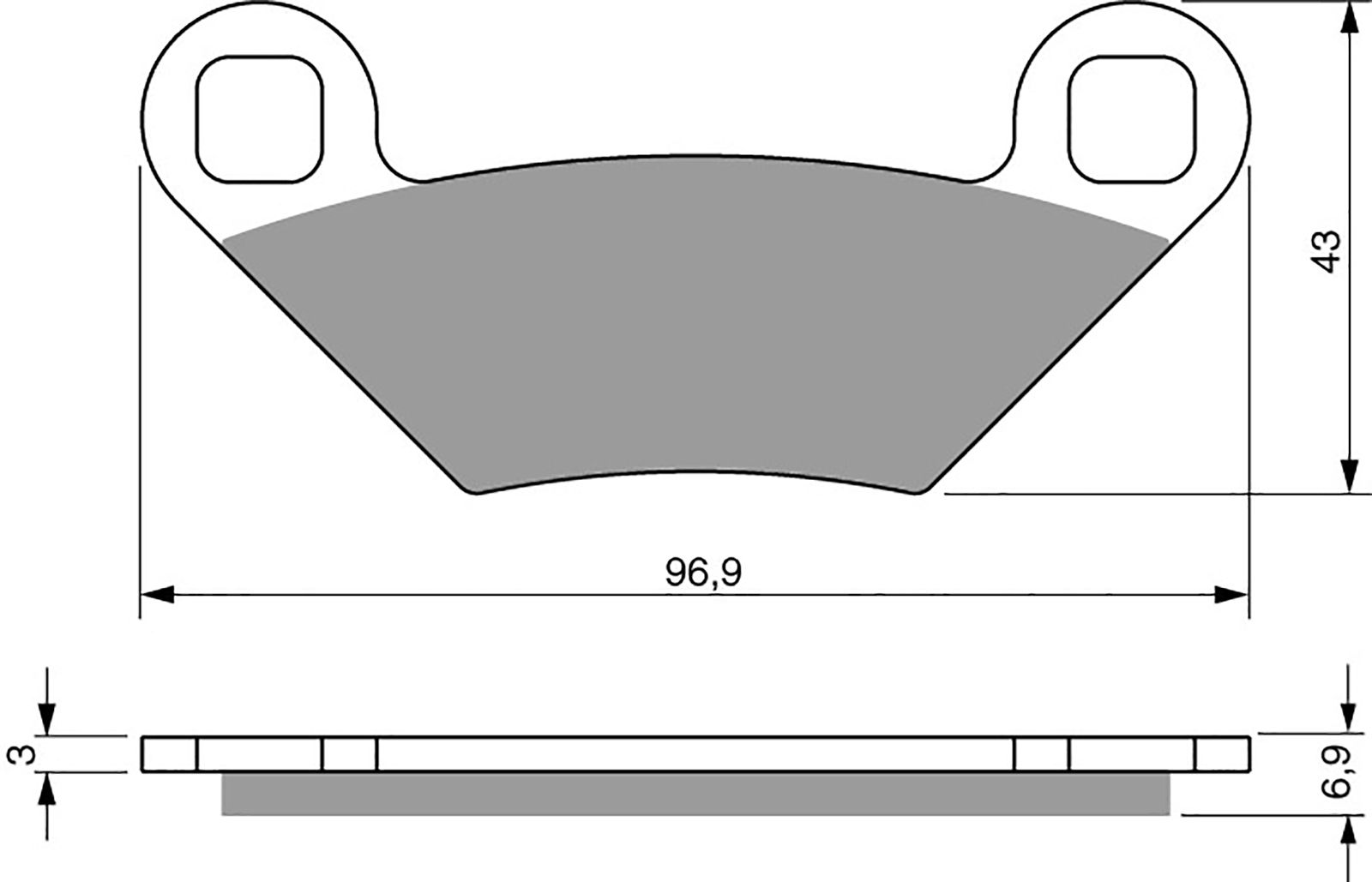 Goldfren Ad Brake Pads - 700300GA image