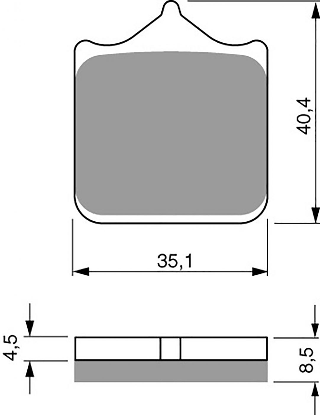 Goldfren Ad Brake Pads - 700304GA image