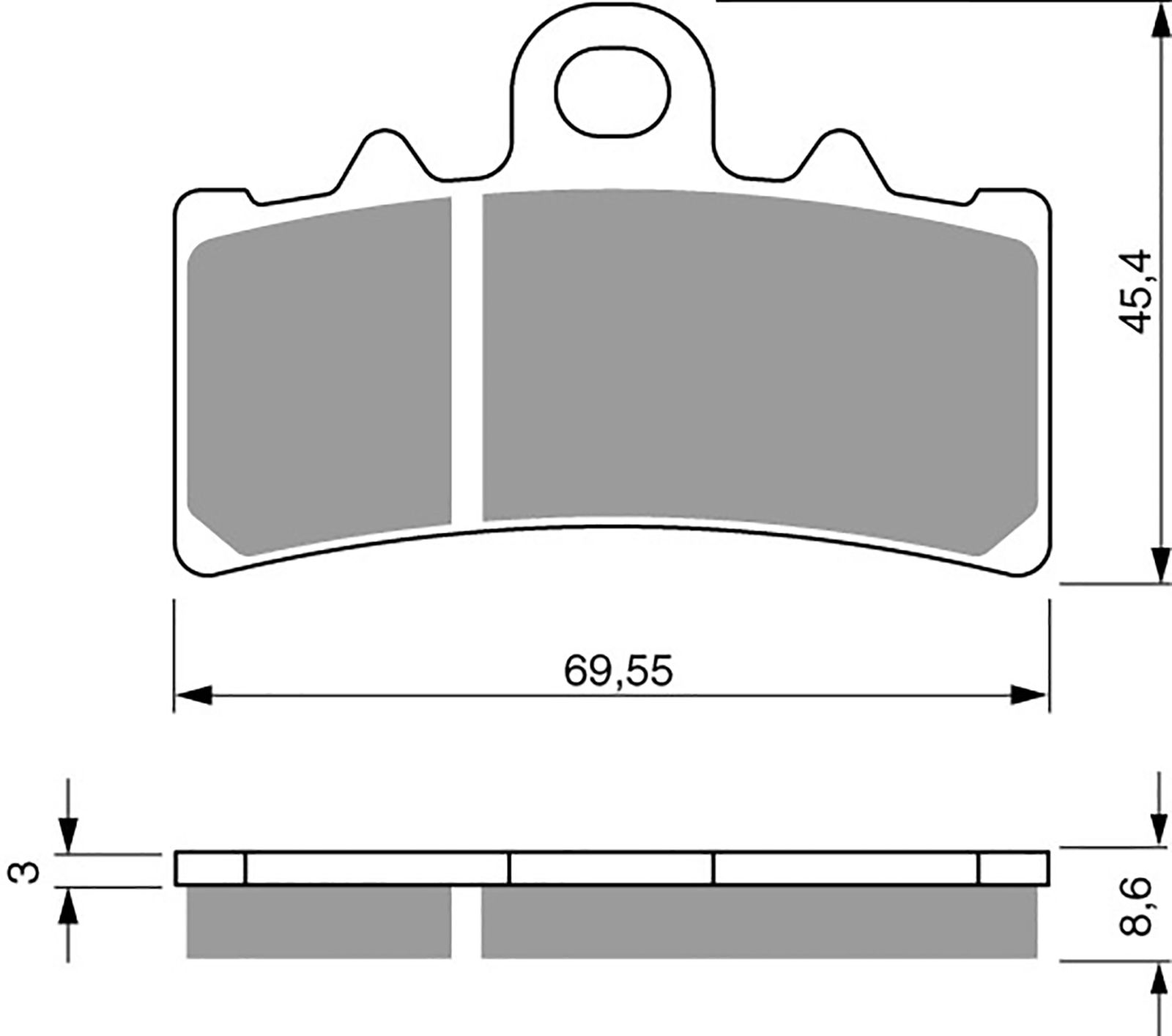 Goldfren Ad Brake Pads - 700305GA image