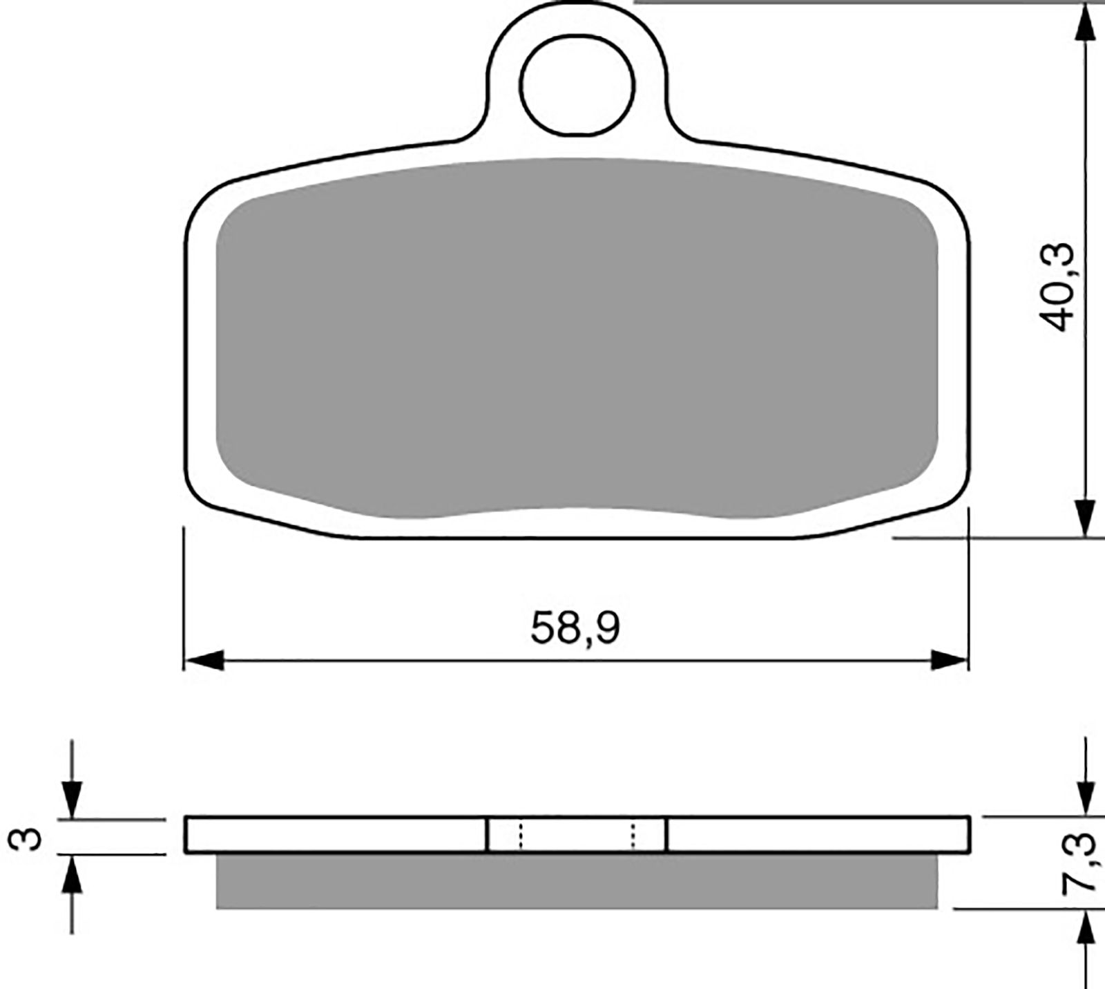 Goldfren Ad Brake Pads - 700307GA image