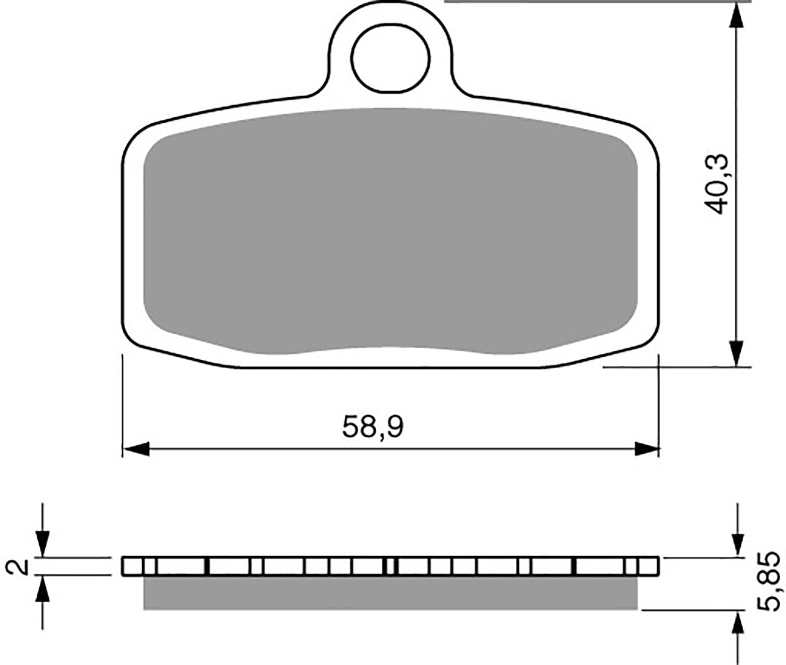 Goldfren Ad Brake Pads - 700308GA image