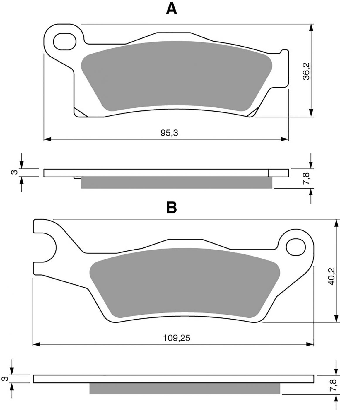 Goldfren Ad Brake Pads - 700310GA image