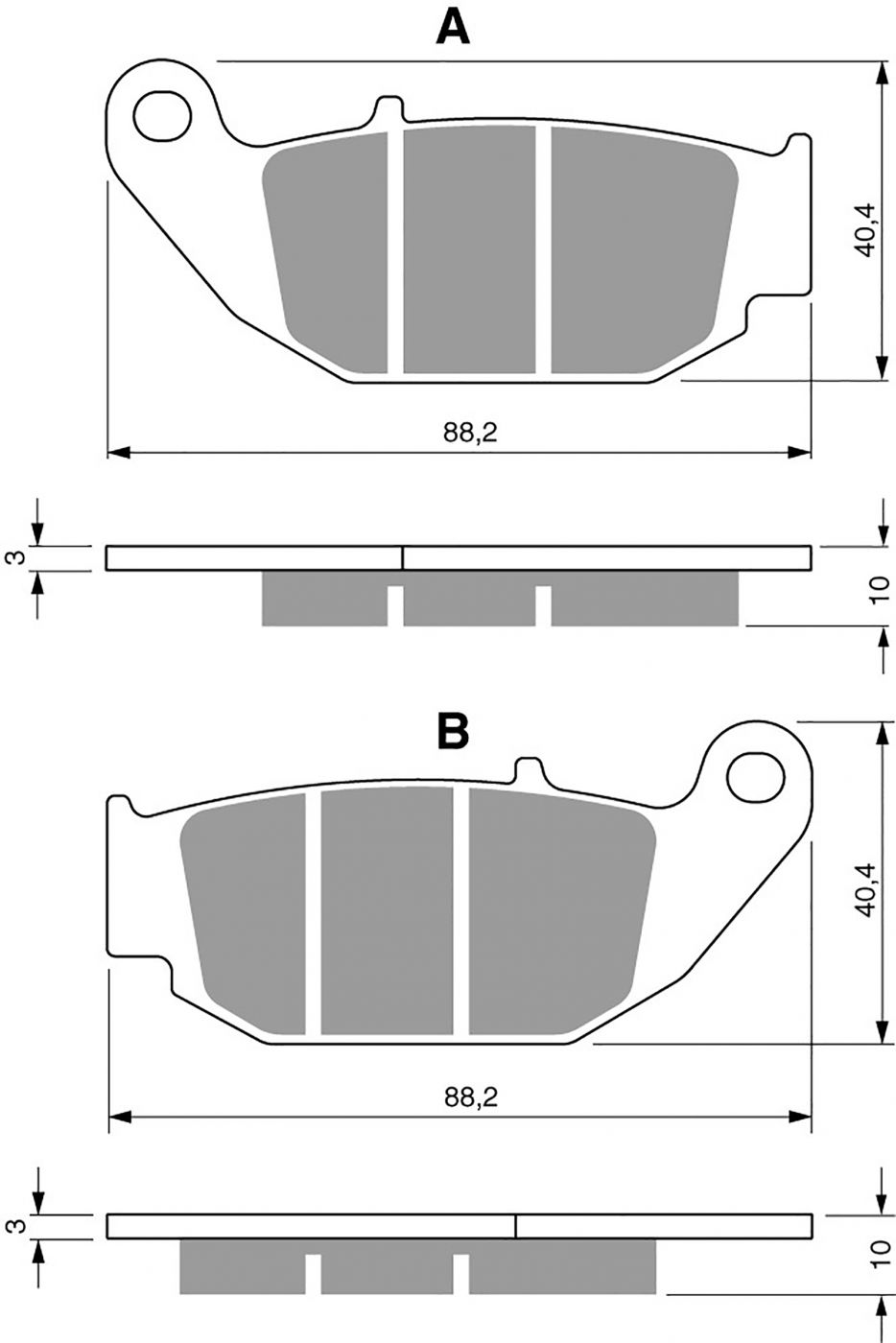 Goldfren Ad Brake Pads - 700311GA image