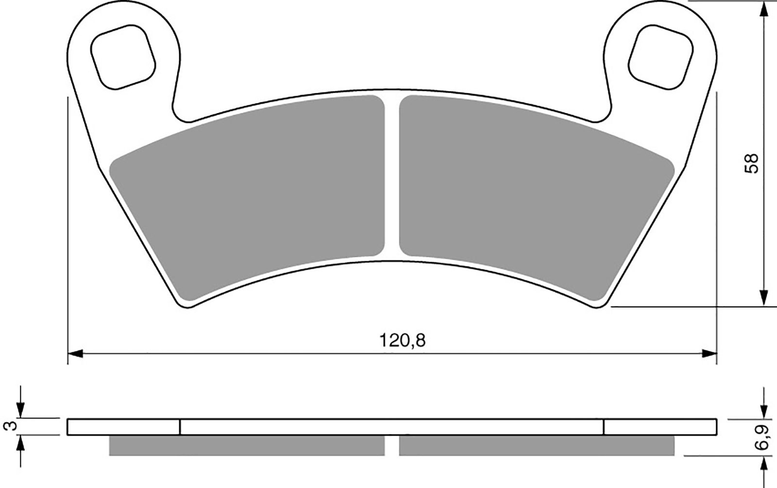 Goldfren Ad Brake Pads - 700313GA image