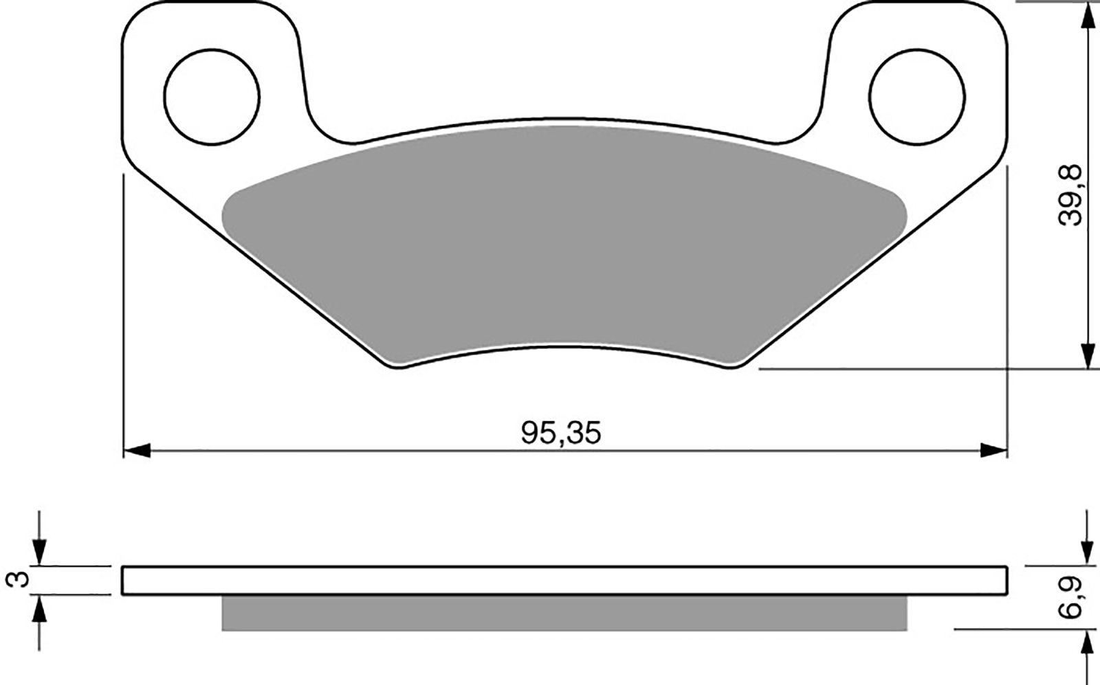 Goldfren Ad Brake Pads - 700315GA image