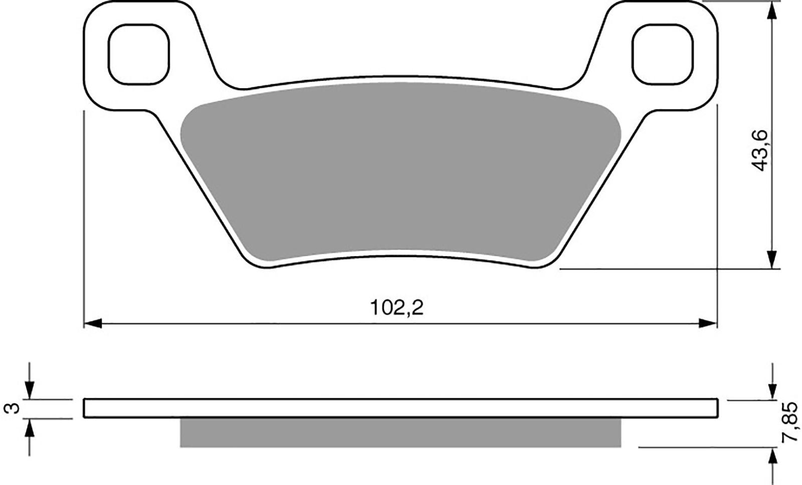 Goldfren Ad Brake Pads - 700316GA image