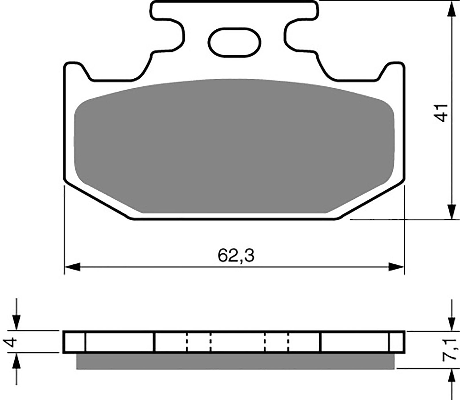 Goldfren Ad Brake Pads - 700317GA image