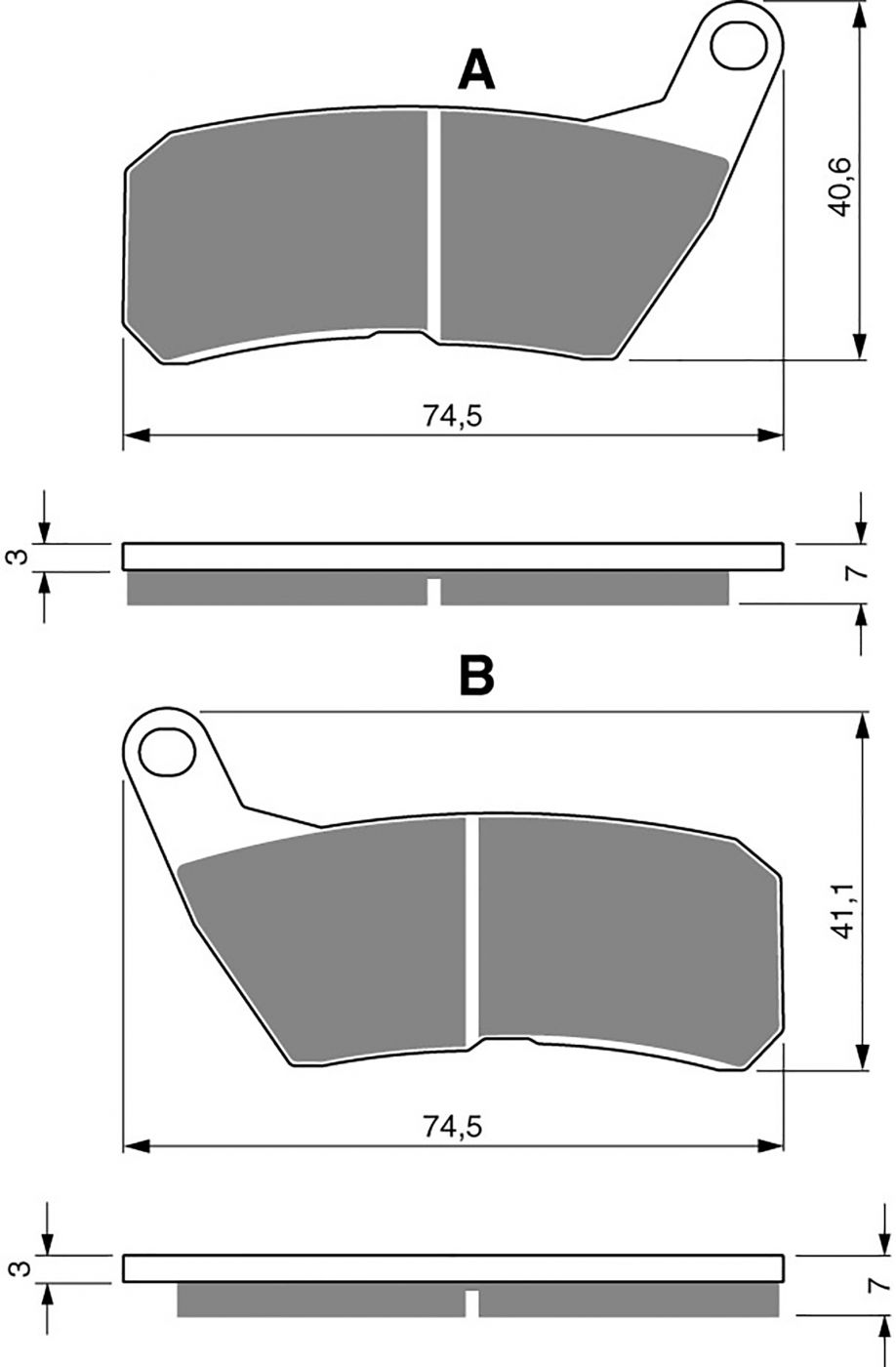 Goldfren Ad Brake Pads - 700321GA image