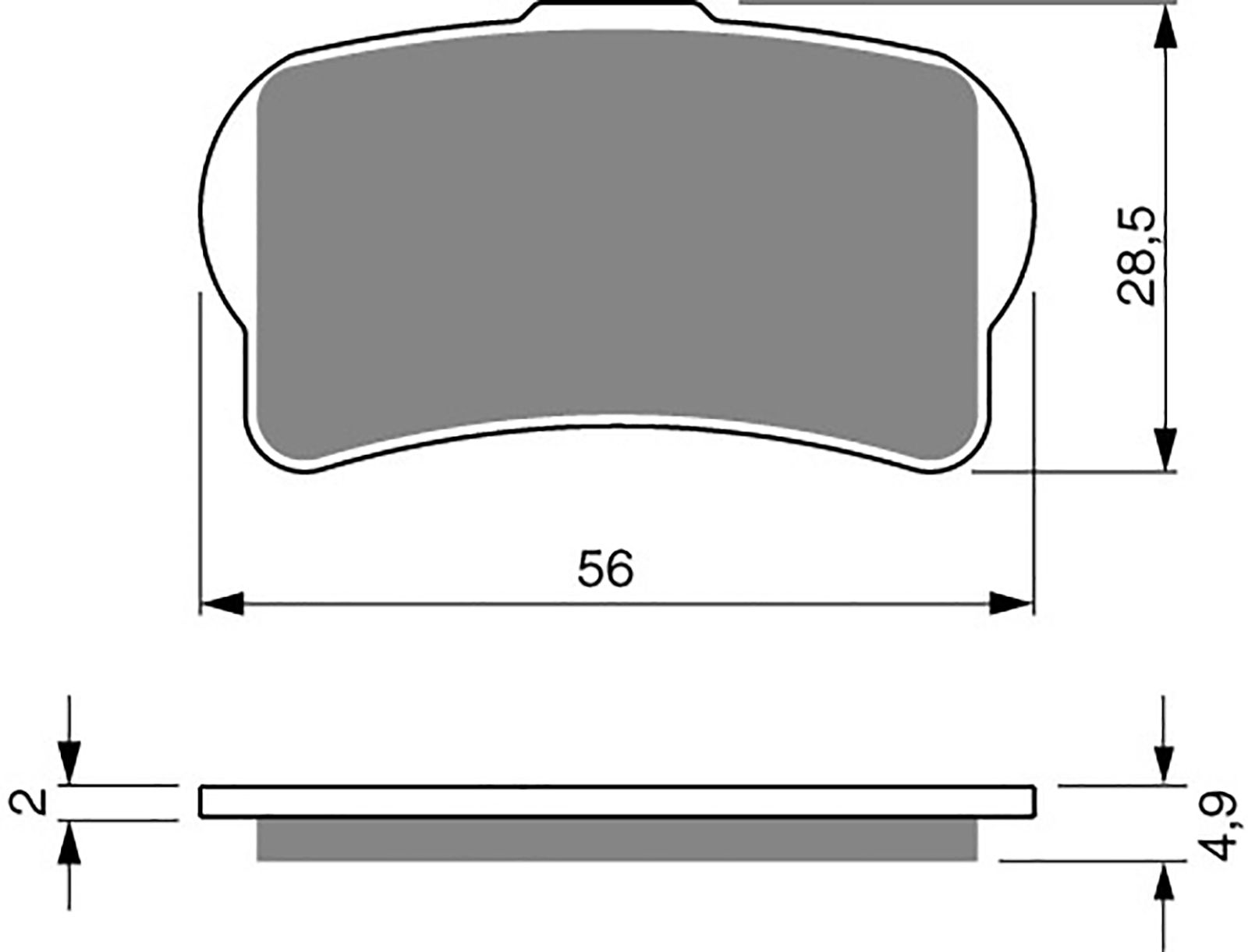 Goldfren Ad Brake Pads - 700325GA image