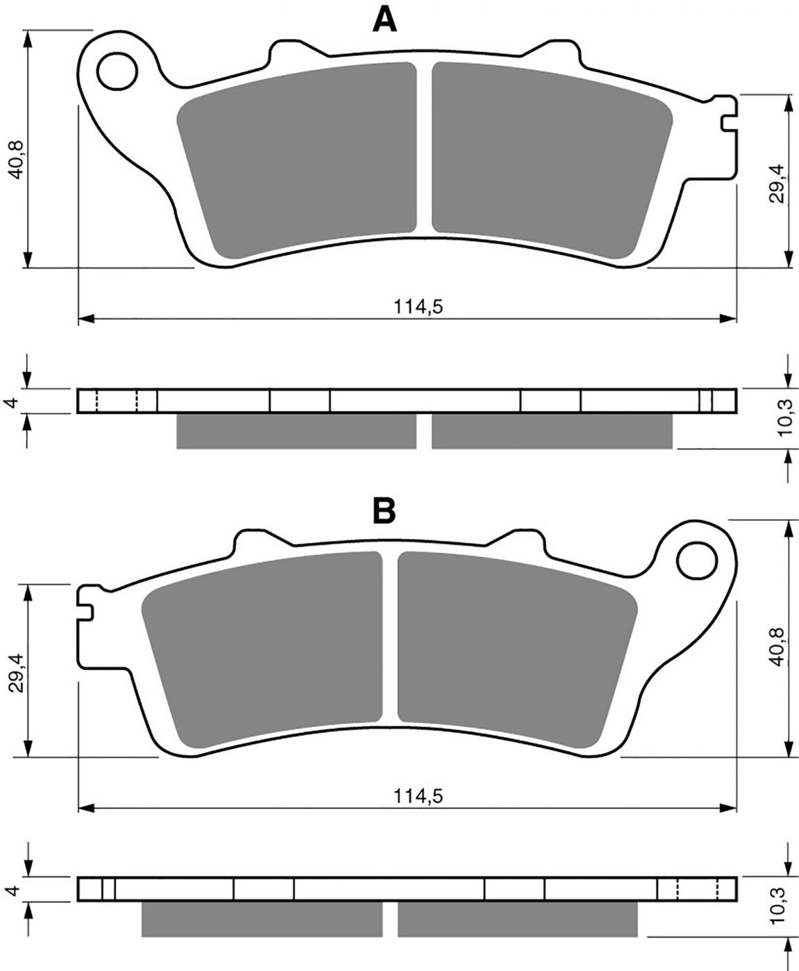 Goldfren Ad Brake Pads - 700327GA image