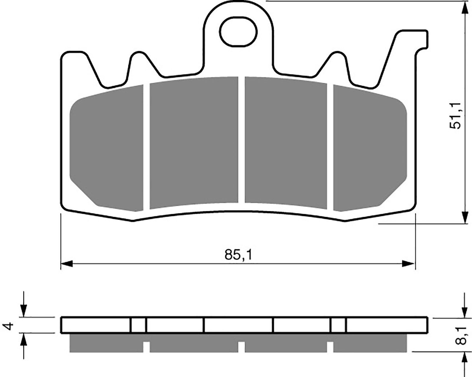 Goldfren Ad Brake Pads - 700328GA image