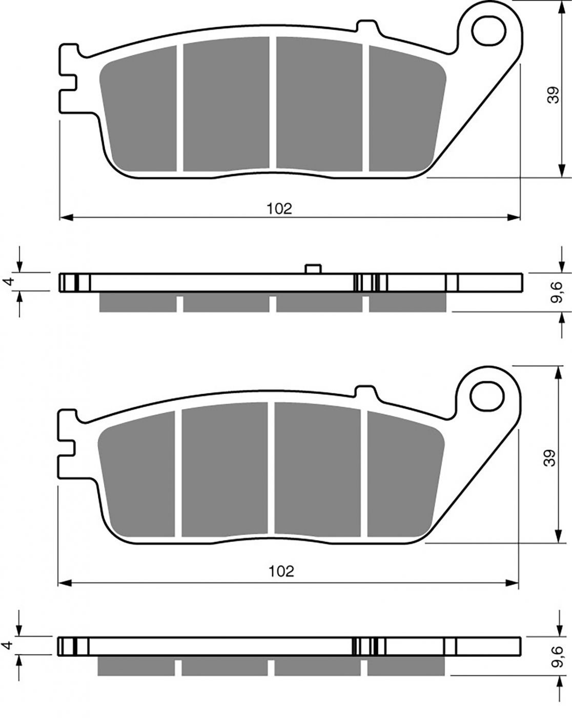 Goldfren Ad Brake Pads - 700333GA image