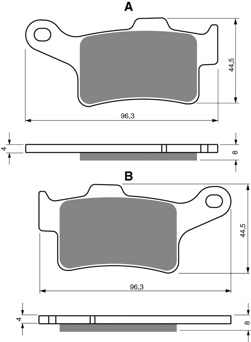 Goldfren Ad Brake Pads - 700335GA image