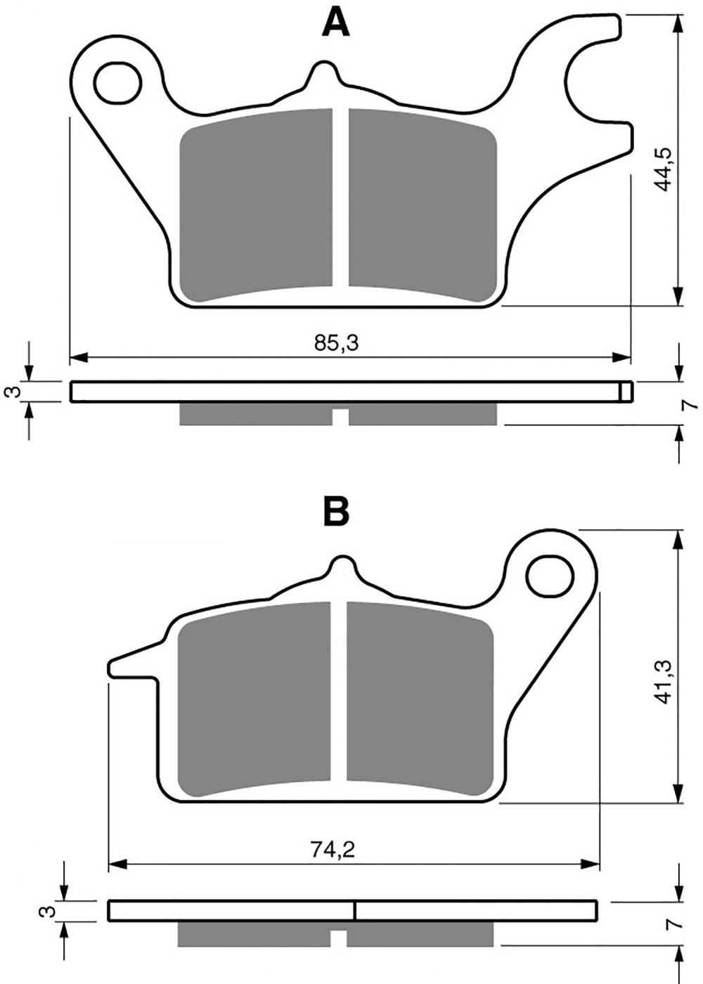 Goldfren Ad Brake Pads - 700336GA image