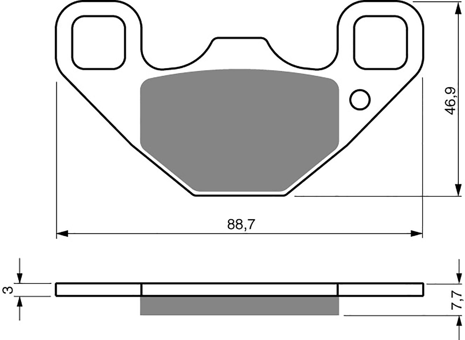 Goldfren Ad Brake Pads - 700337GA image